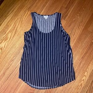 Silky striped JCrew tank top